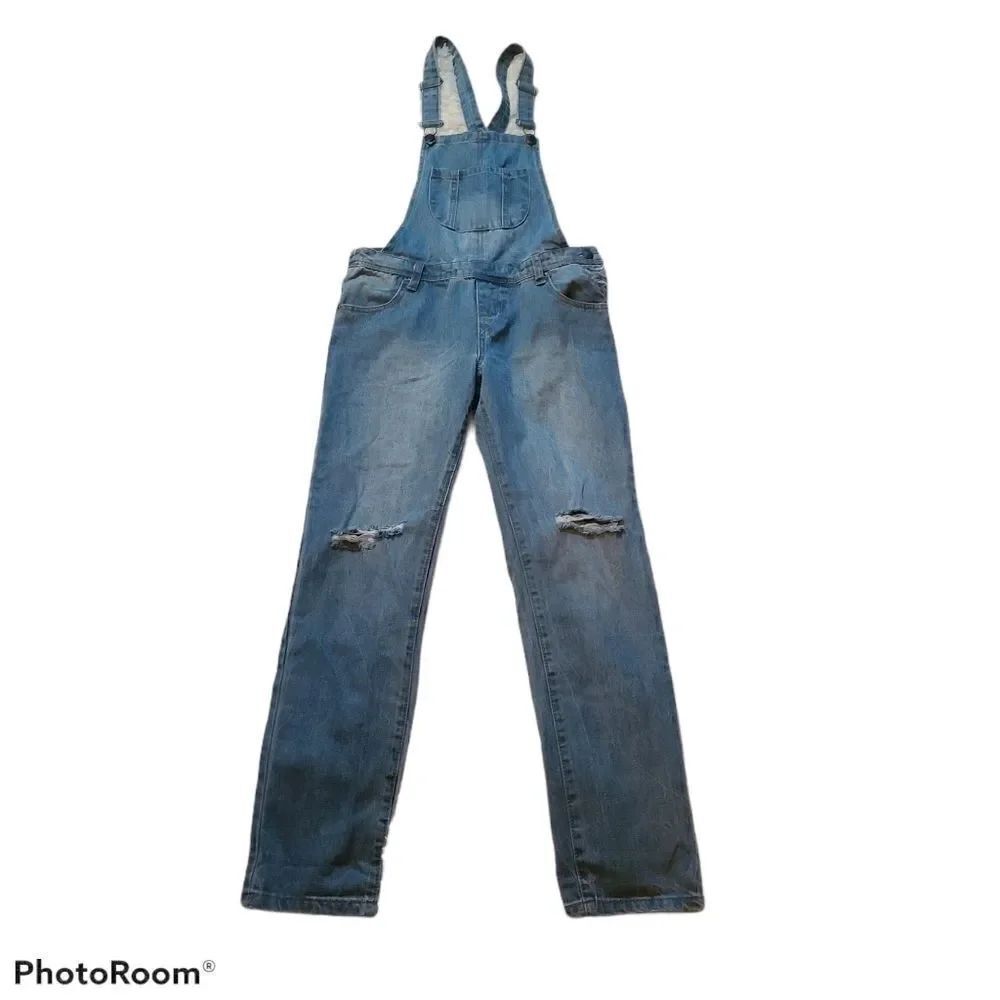 Distressed Overalls by Signature8 Small - Picture 1 of 6